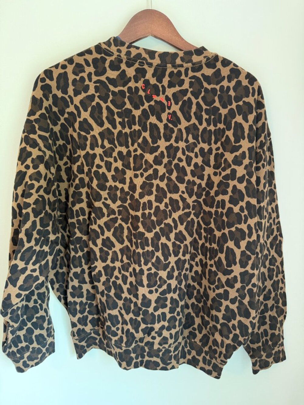 Clare V Leopard Print Sweatshirt - Picture 3 of 5
